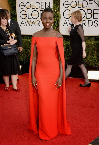 Lupita Nyong'o attends the 71st Annual Golden Globe Awards Lupita Nyong'o attends the 71st Annual Golden Globe Awards