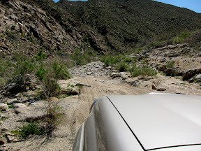 Up the Carrizo Gorge trail. 4Wd and low range required.