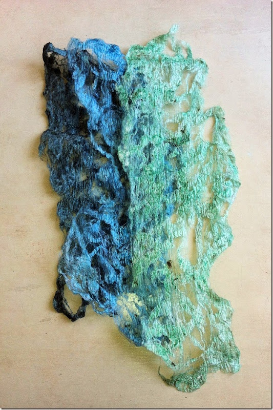 Layered silk strippings Layered silk strippings
