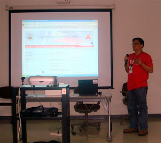Day 2 - Sir Jojo explains about NCDA website and web accessibility initiatives in the Philippines as part of the country report.