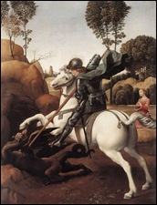 Raphael, St Georges et le dragon 1505