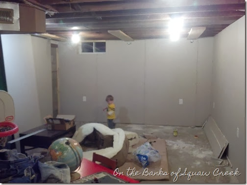 basement drywall