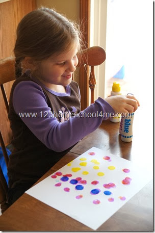 fill a piece of paper with colorful bingo markers fill a piece of paper with colorful bingo markers