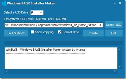 Windows 8 USB Installer Maker