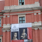 Warsaw Royal Castle Zamek Krolewski exhibiting Leonardo da Vinci painting Lady with an Ermine originally at Krakow .JPG