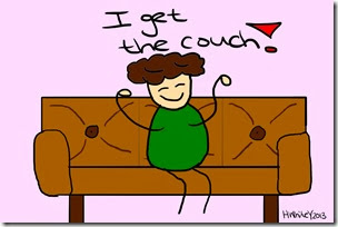 ThatWhiteGirl - sleeping on the couch - I get the couch