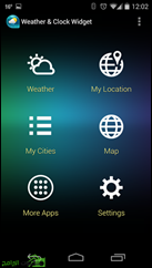 ويدجت رائع للطقس والساعة للأندرويد Weather & Clock Widget Android - 5