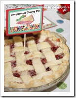 From Scratch Cherry Pie for Hungry Caterpilalr Party