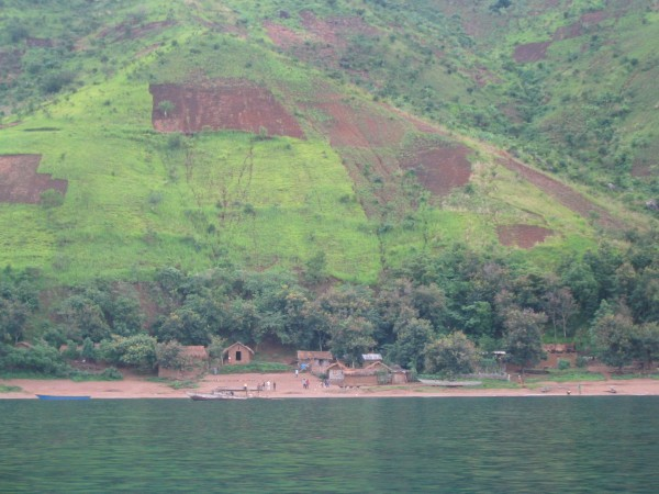 Siltation caused by erosion from deforestation is another main threat to Lake Tanganyika. Photo: Catherine O&rsquo;Reilly / National Geographic
