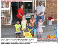 Dutch embassy R20D donation to SARCS Rynfield Benoni nursery buys few plastic toys