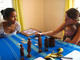 Our teacher, Fanja, is to the left. The language training method she uses is very hands-on and emphasizes listening comprehension and quick vocabulary expansion before grammar, reading, and writing. IMG_1465.jpg
