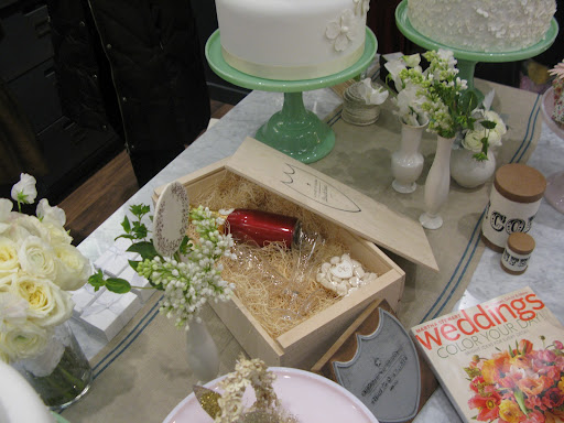 We featured these Champagne split favors in our winter issue