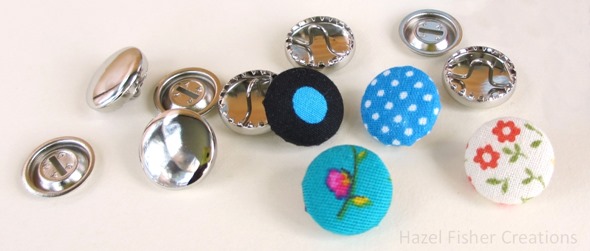 Fabric Cover Button diy tutorial 5