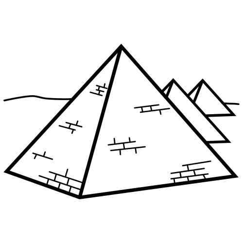Dibujo de piramide triangular para colorear - Imagui Dibujo de piramide triangular para colorear - Imagui