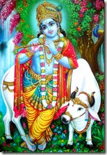 [Lord Krishna with cow]