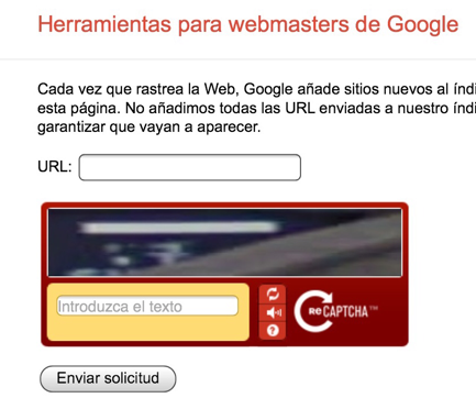 Google webmasters index
