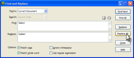 find_replace_dialog_dreamweaver find_replace_dialog_dreamweaver