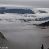 Nuvens cobrindo o vale -  Mount Revelstoke NP, BC, Canadá