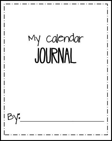 Calendar Journal Title Page