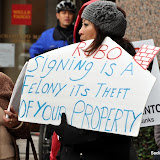 Occupiers were protesting banks and foreclosures today on Capitol Mall in Sacramento. News_120229_OccupyProtest_Wells Fargo_#121489