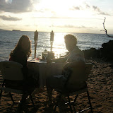 Sunset at Dinner on the Beach