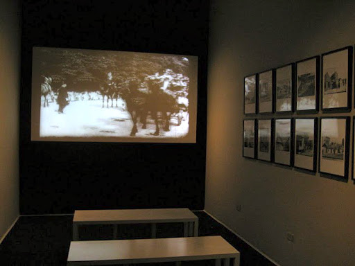 At the end of the exhibition there is an interesting video installation.