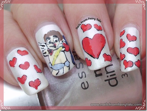 cupid nail art