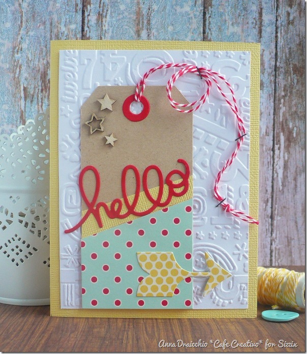 sizzix big shot - hello card - embossing -  by Anna Drai - cafecreativo (1)