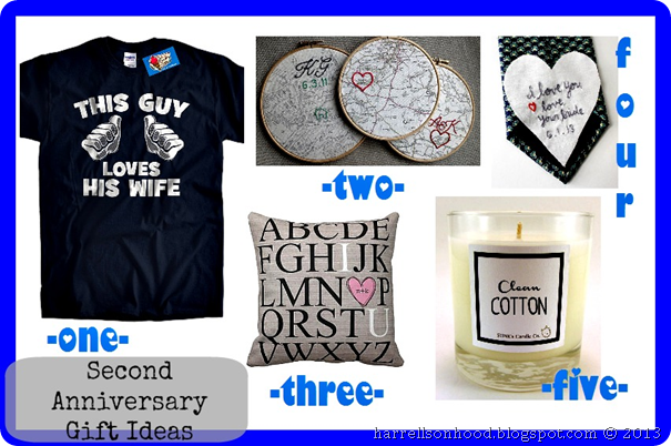 second anniversary gift ideas