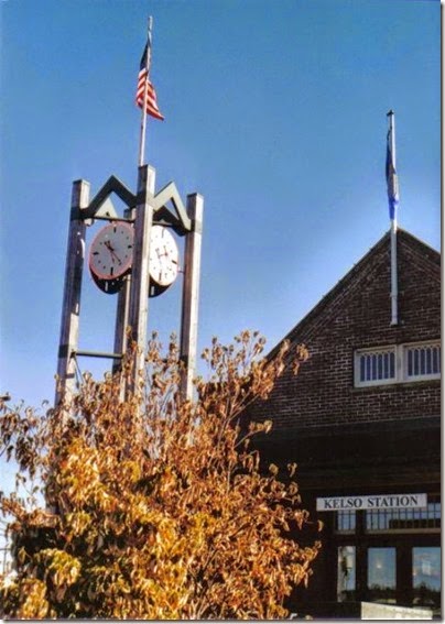 Kelso Station Clock Tower in Kelso, Washington on September 5, 2005