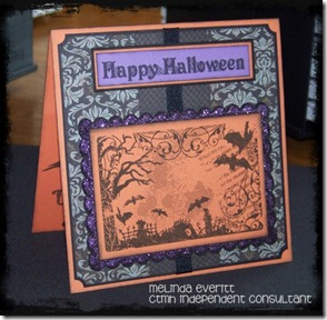 Halloween card close up