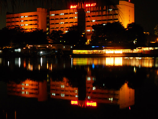 The lake sunter Jakarta in the night, alle marshall, Gallery Top