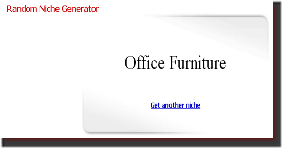 Random Niche Generator