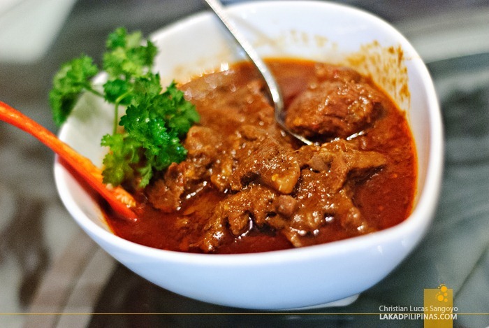 Beef Rendang at Singapore's Blue Ginger Restaurant 