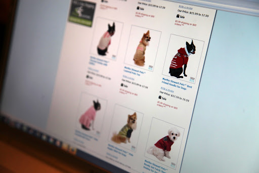 Felines are not into wearing clothes, but the short fur on French Bulldogs requires some protective covering in chilly weather.  I think I'll get them a few of these new outfits.