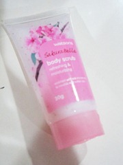 watsons sakura bella mini body scrub, bitsandtreats