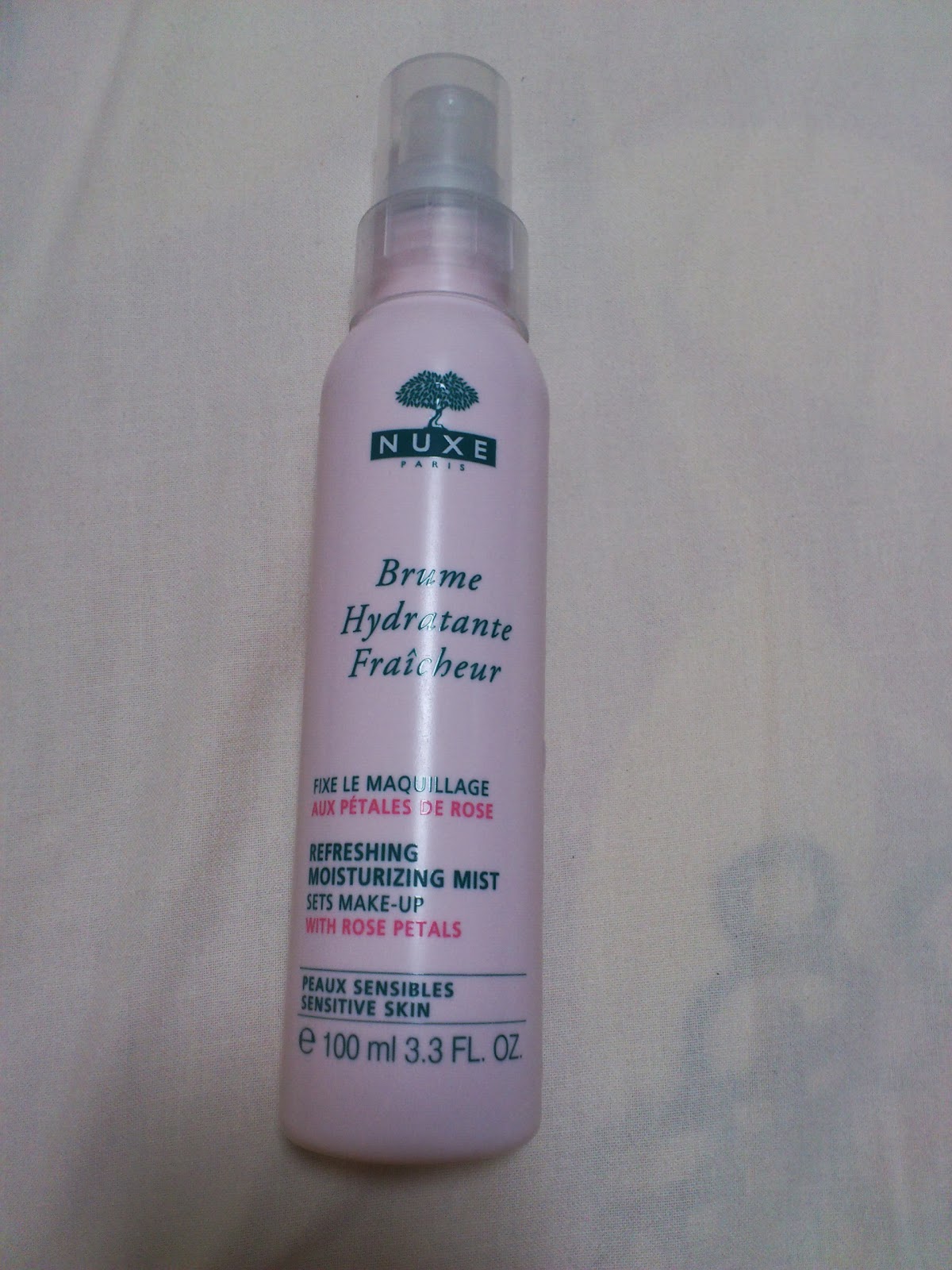 Beauty reviewNuxe Refreshing Moisturizing Mist beautyandtheteeth