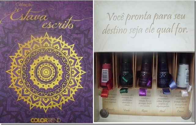 Coleção estava escrito avon Coleção estava escrito avon