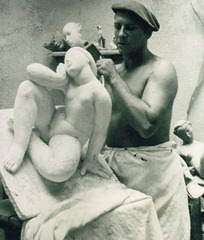 French sculptor Victor Nicolas (1950)