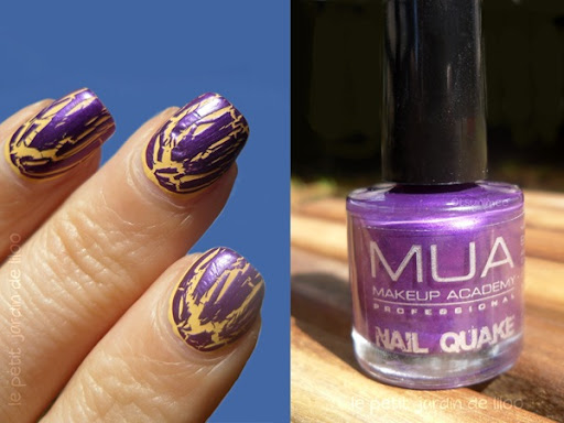 Purple Crackle Nail Polish