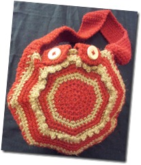 Picot Poppy - Octagonal Bag