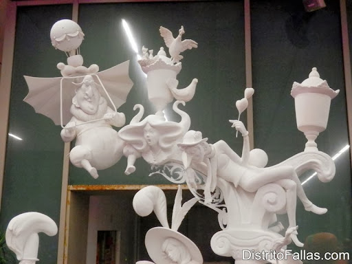 Falla Cuba-Literat Azorín. Lema: "Y prometo serte fiel". Artista: Vicente Llàcer