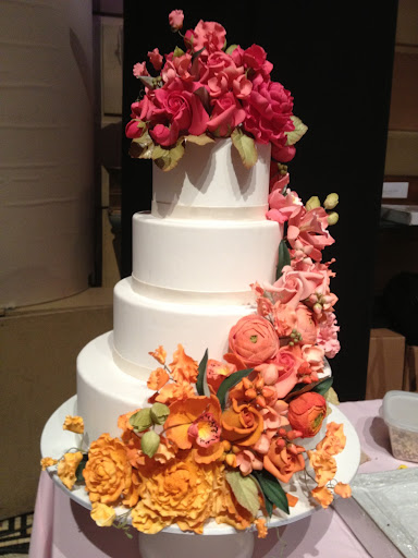 Loved the ombre blooms on this Ron Ben-Israel cake. Loved the ombre blooms on this Ron Ben-Israel cake.