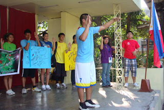 Vincent Adecer gives his Oath of Sportsmanship