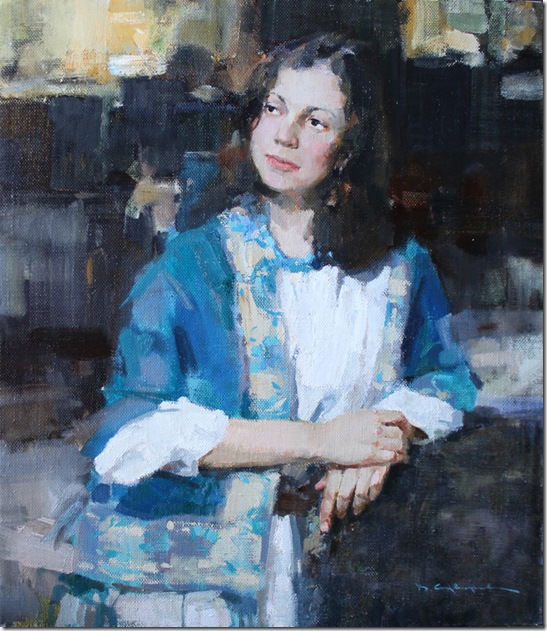 Girl in Blue-Vadim-Suvorov-ENKAUSTIKOS Girl in Blue-Vadim-Suvorov-ENKAUSTIKOS