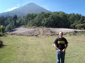 Yes, that is a volcano, but more importantly, I have shared all my hair off - grade 2 - and not cos I had nits so you can take that back right now!