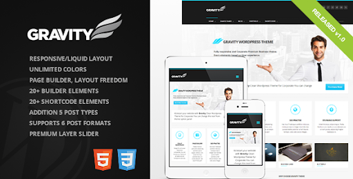 Gravity - Business Theme for Creative & Corporate - Business Corporate
