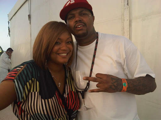 Sunny Anderson with DJ Paul Sunny Anderson with DJ Paul