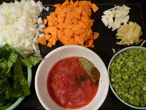 Split Pea Soup ingredients