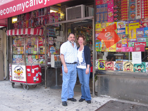 Jerry and Ilene outside of the store.
